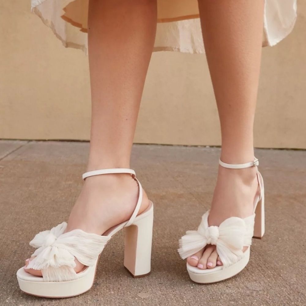 Loeffler Randall Natalia Platform Bridal Wedding Heels Shoes Sandals NIB 12 - Picture 6 of 12